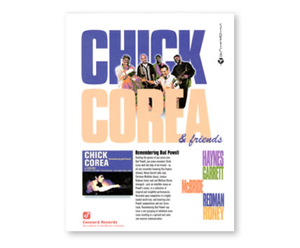 Chick Corea, Remembering Bud Powell Ad for Concord Records