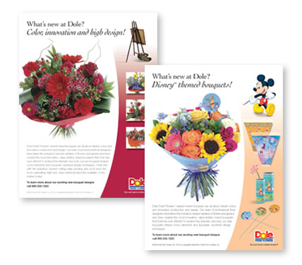 Ad campaign for Dole Fresh Flower